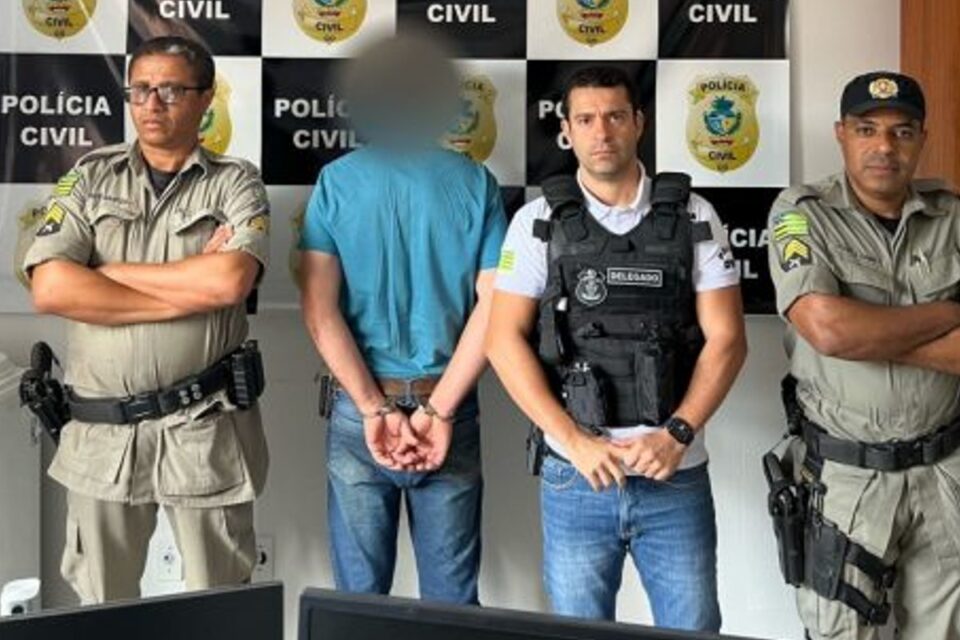Suspeito de violentar enteada de 10 anos é preso, em Cavalcante (Foto: Divulgação)