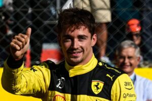 Leclerc comemora pole no GP da Itália