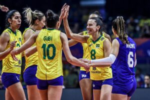 Jogadoras da seleção brasileira feminina de vôlei