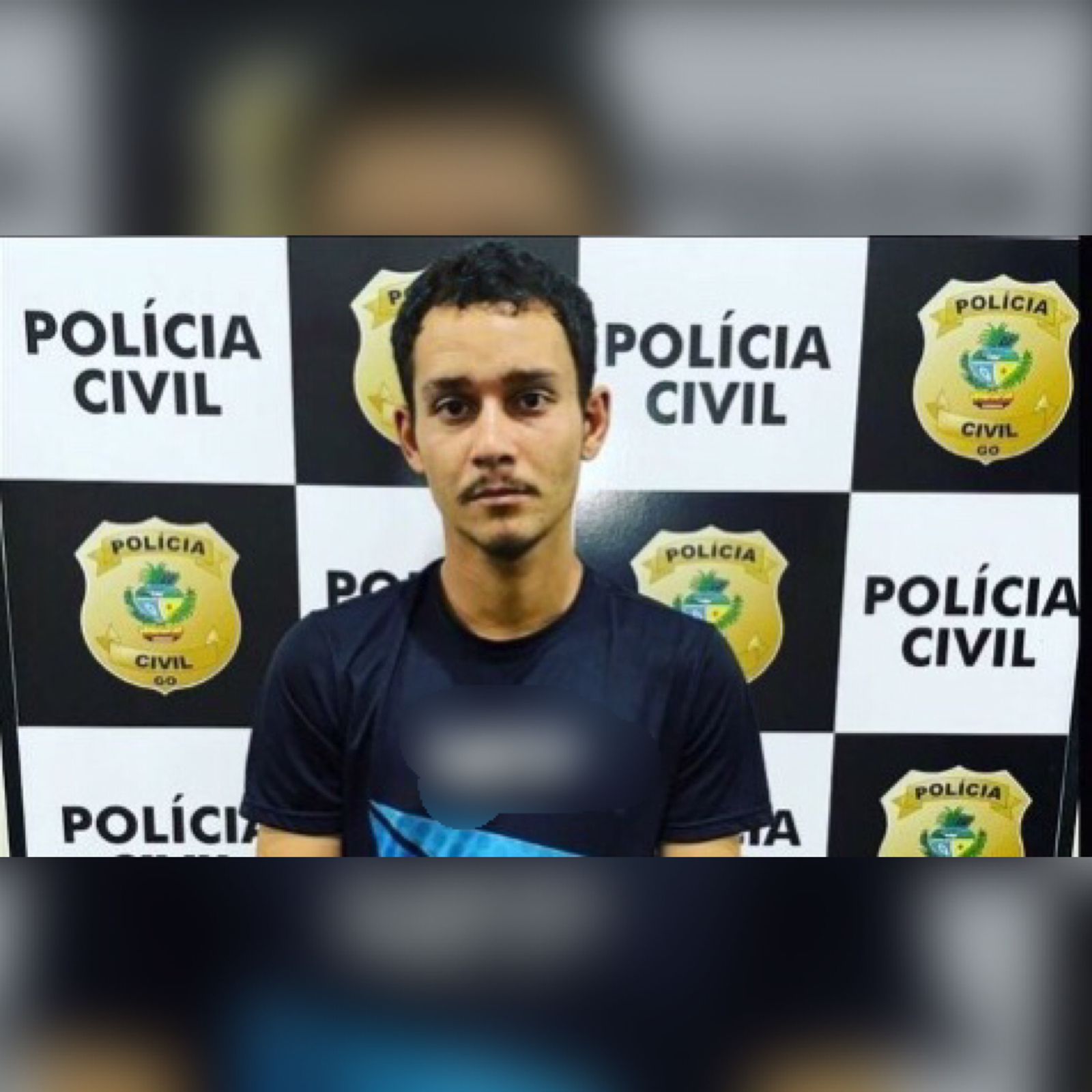 Homem suspeito furtar estabelecimentos comerciais de Rio Verde (GO) é preso pela polícia (Foto: Divulgação - Polícia Civil)