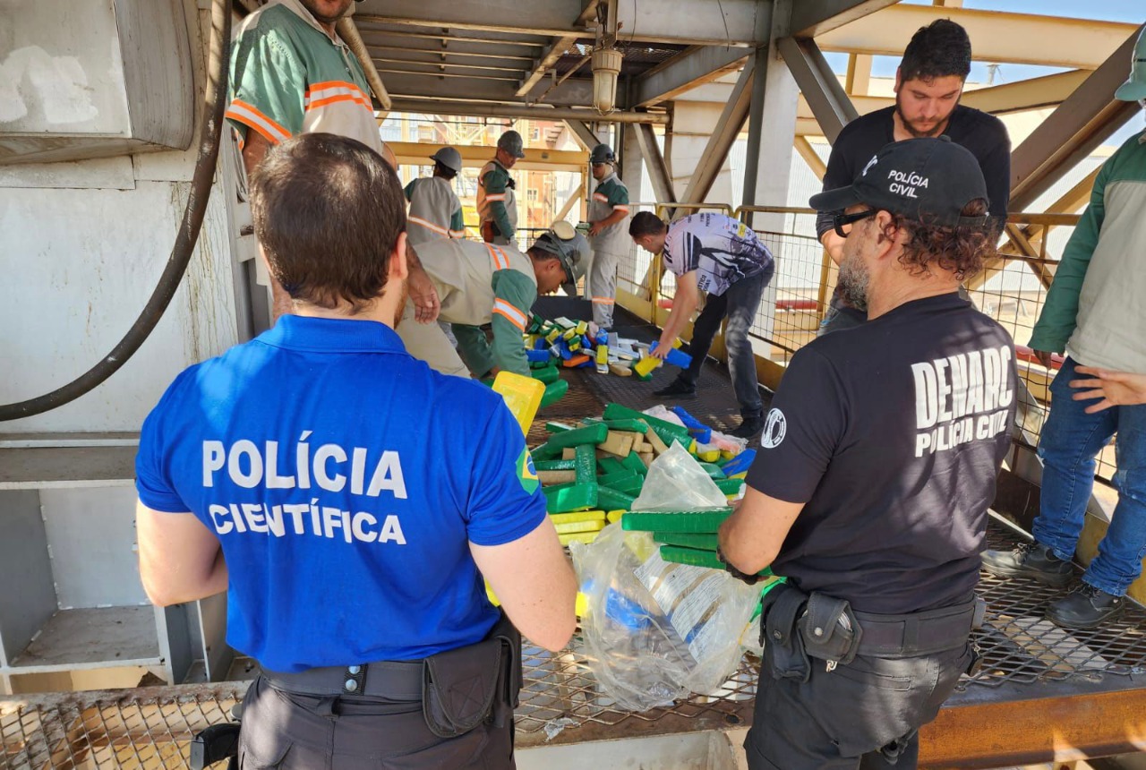 Polícia Civil incinera três toneladas de drogas apreendidas em Goiás (Foto: Polícia Civil)