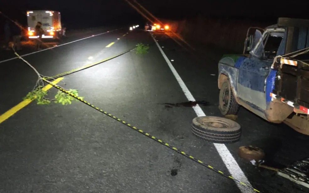 Motorista bêbado atropela e mata homem que trocava pneu em rodovia em São Miguel do Araguaia