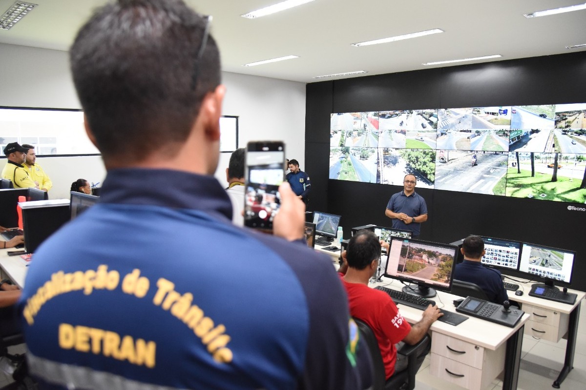Detran do Tocantins visita Aparecida para conhecer sistema de monitoramento (Foto: Divulgação)