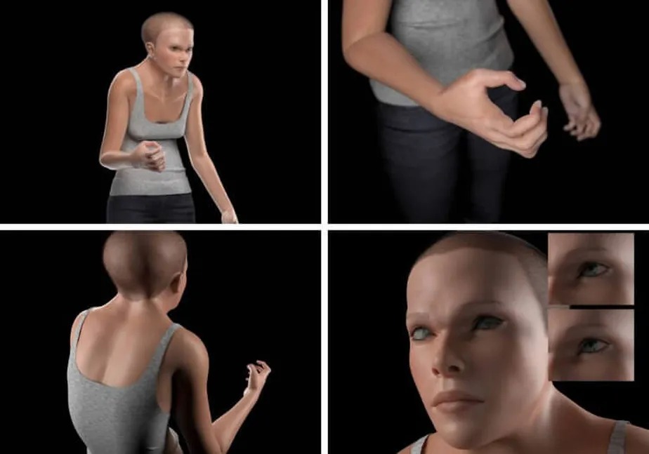 Simulação 3D mostra como humanos podem ser em 3000 como consequência do vício em tecnologia. (Imagem: Reprodução / Toll Free Forwarding)