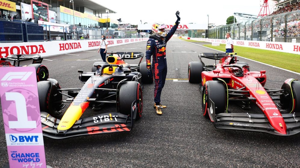 Verstappen comemora pole em GP do Japão