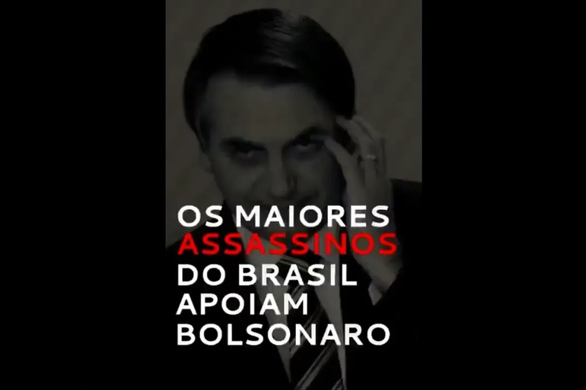 PT revida fake news do PL com vídeo ‘Assassinos apoiam Bolsonaro’ (Foto: Reprodução)