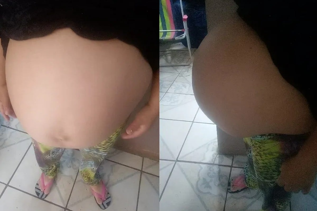 Lorisete, que já é mãe de dois filhos, diz sentir muitas dores e sintomas que em nada se assemelham às outras gestações (Foto: Arquivo pessoal)