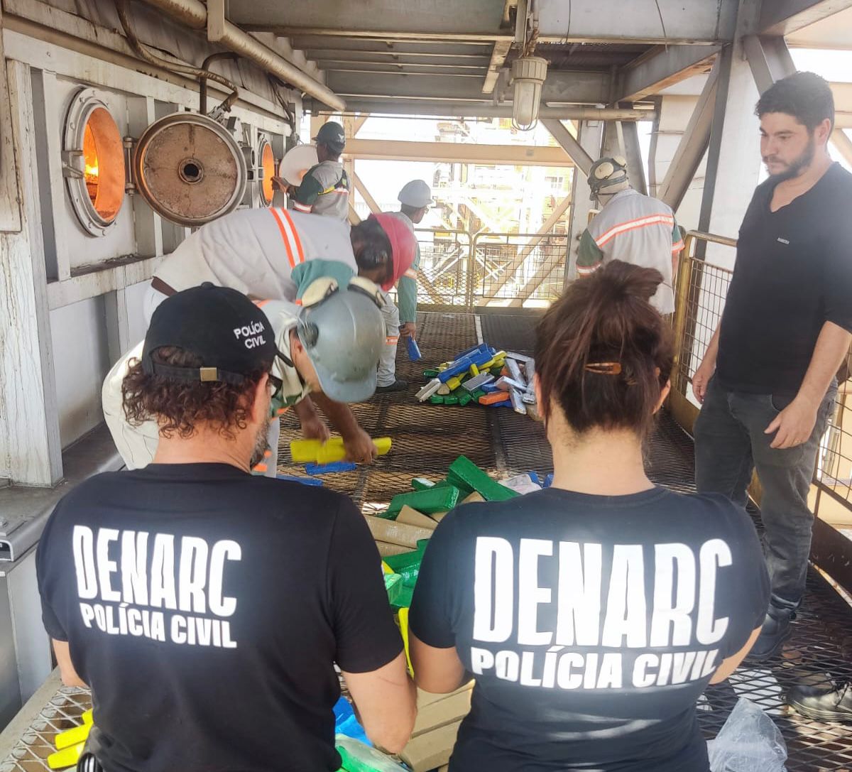 Polícia Civil incinera três toneladas de drogas apreendidas em Goiás (Foto: Polícia Civil)