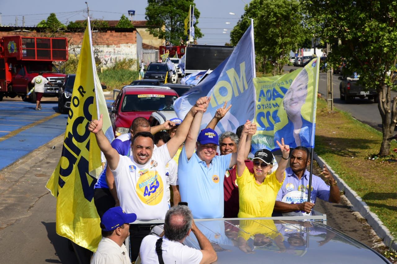 Na reta final das Eleições 2022, Marconi faz grande carreata em Aparecida de Goiânia