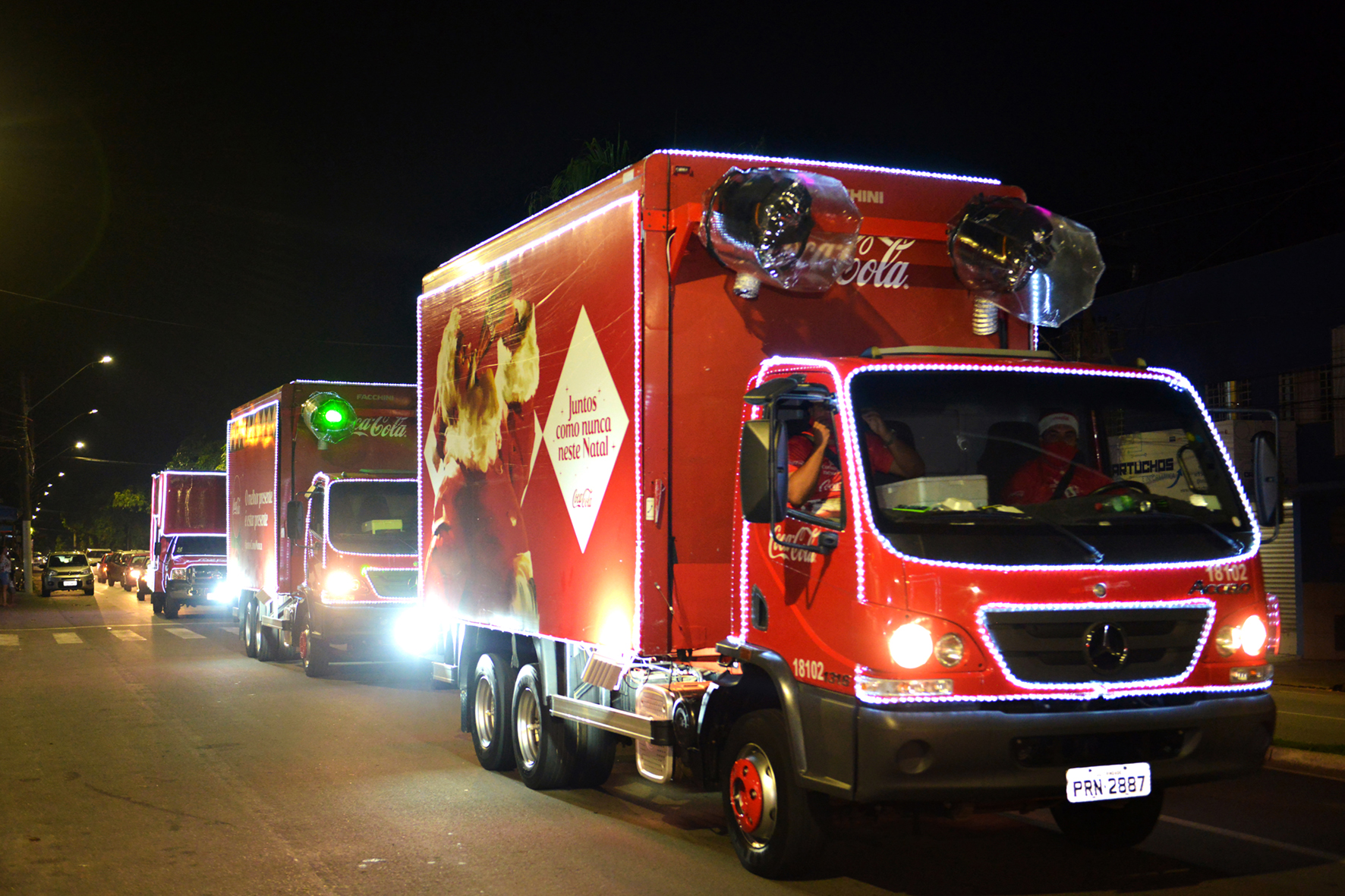 Caravana de Natal Coca-Cola em Goiás: carreata terá cinco caminhões e passa por oito cidades 