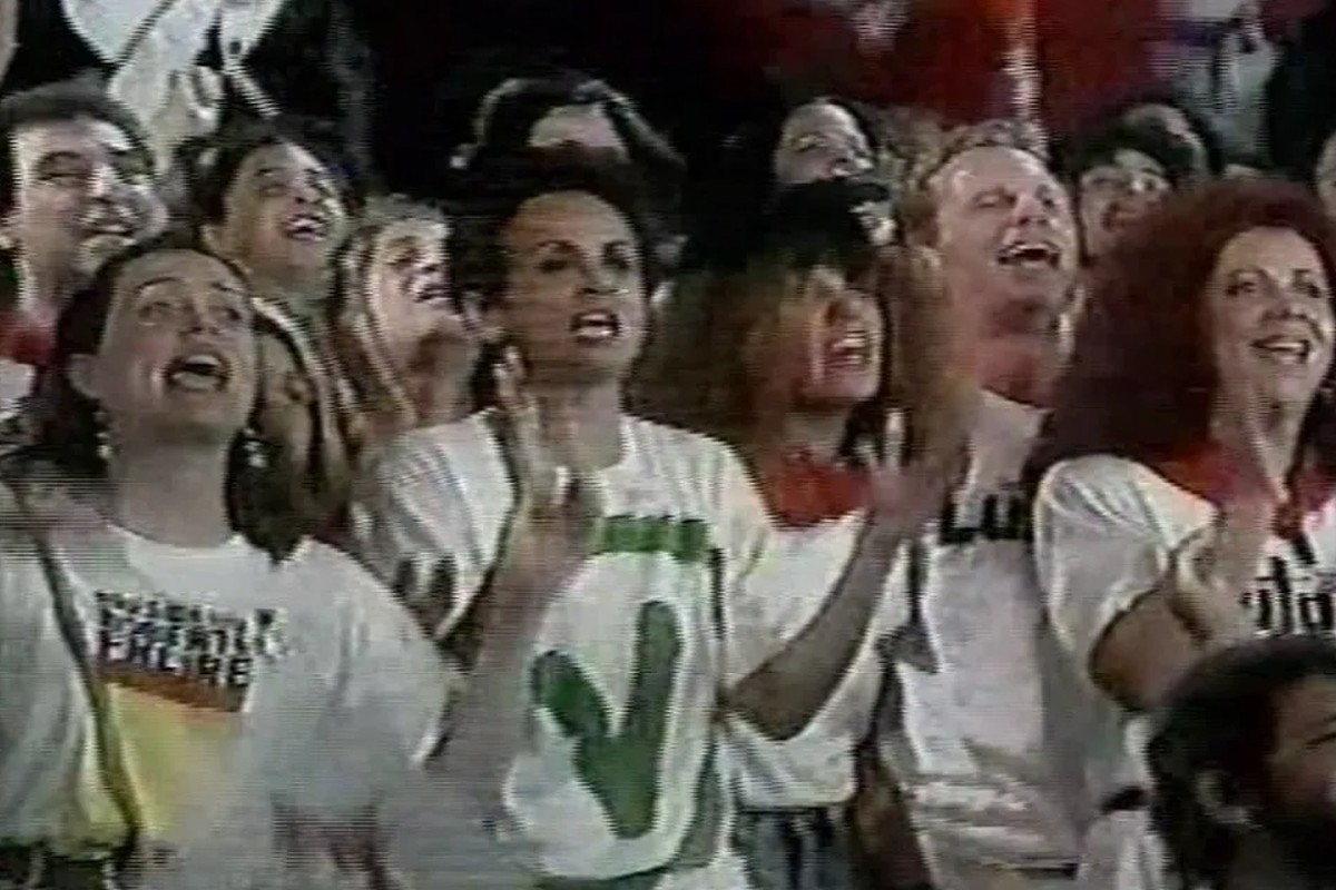 ena do clipe 'Sem medo de ser feliz', de 1989 (Foto: Reprodução)