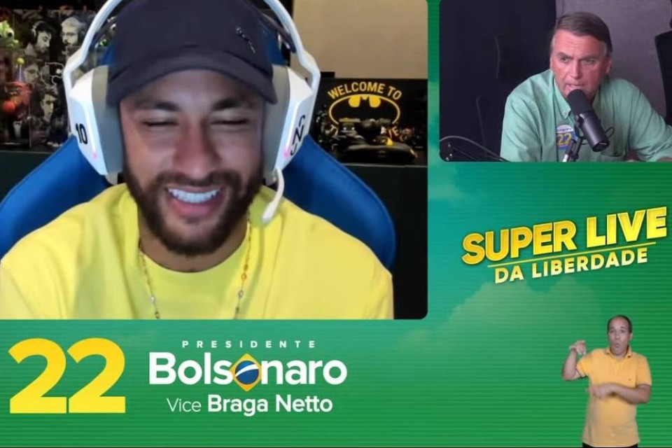 Apoio de Neymar a Bolsonaro irrita a cúpula da CBF às vésperas da Copa (Foto: Reprodução)