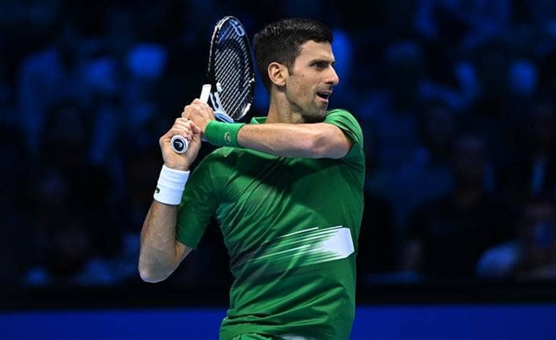Djokovic durante disputa do ATP Finals