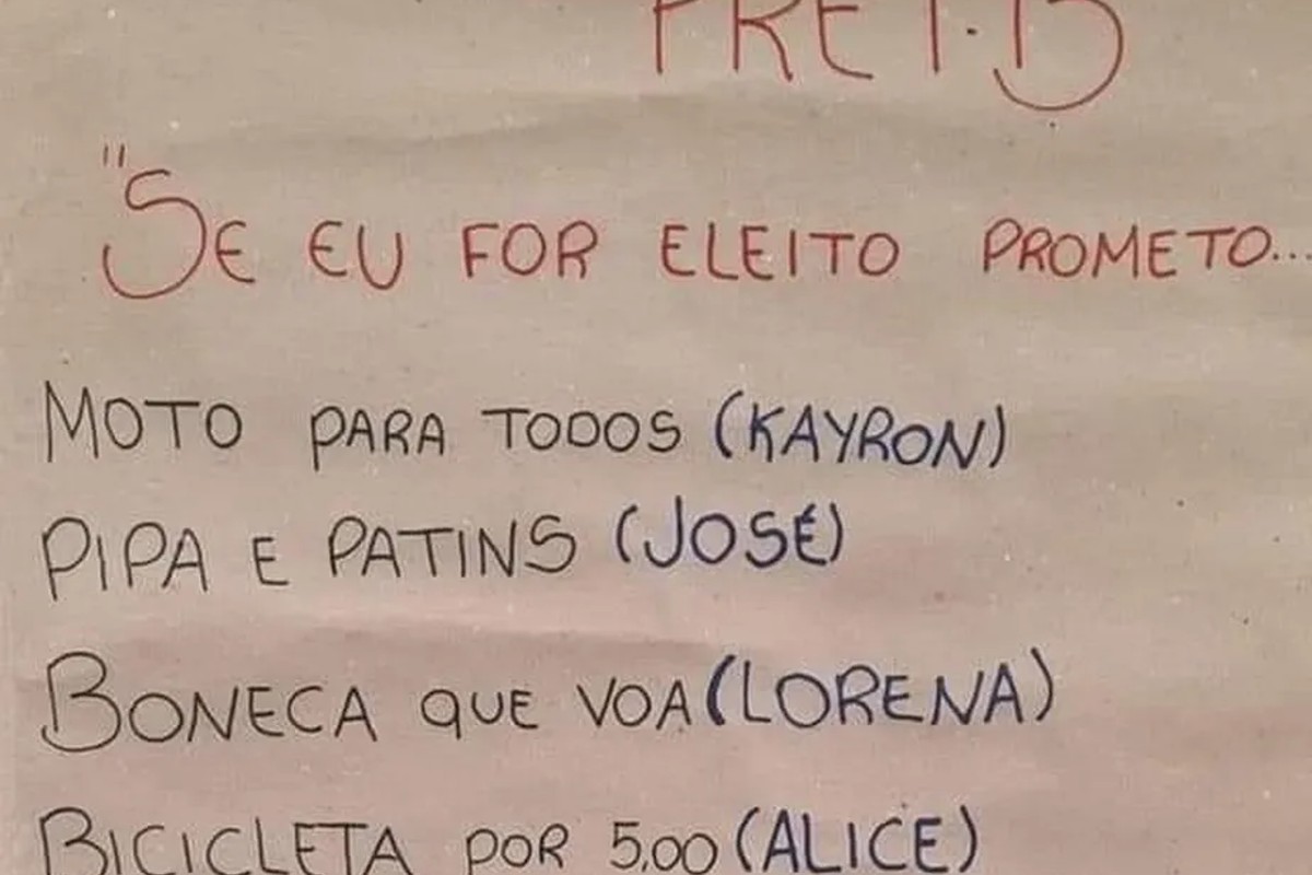 Propostas de crianças para o governo viralizam nas redes sociais (Foto: Reprodução)