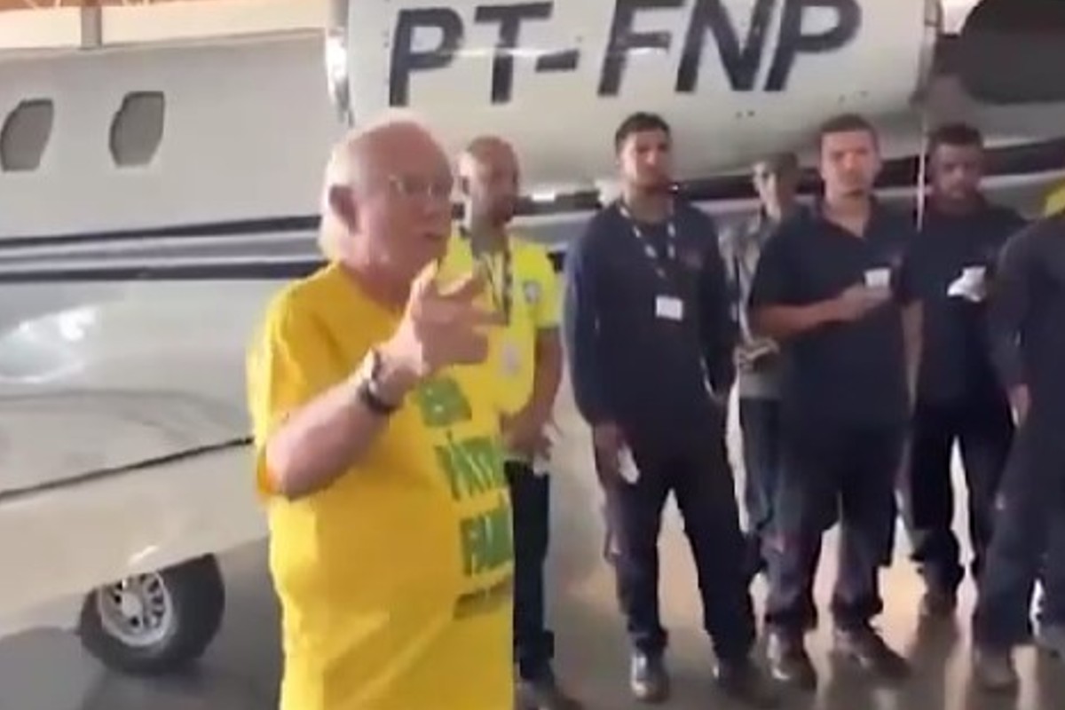 "Se a esquerda voltar, a empresa vai quebrar", diz dono da Sete Táxi Aéreo em Goiânia (Foto: Reprodução)