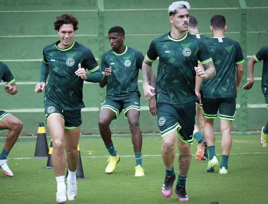 Jogadores do Goiás durante pré-temporada