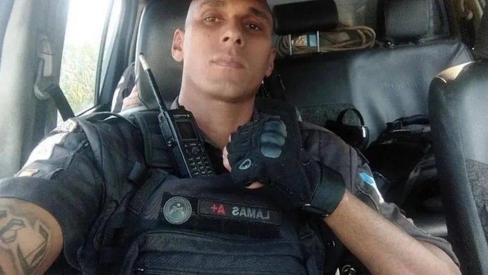 Soldado Caio Cezar Lamas Cordeiro deixa esposa e filhos — Foto: Reprodução