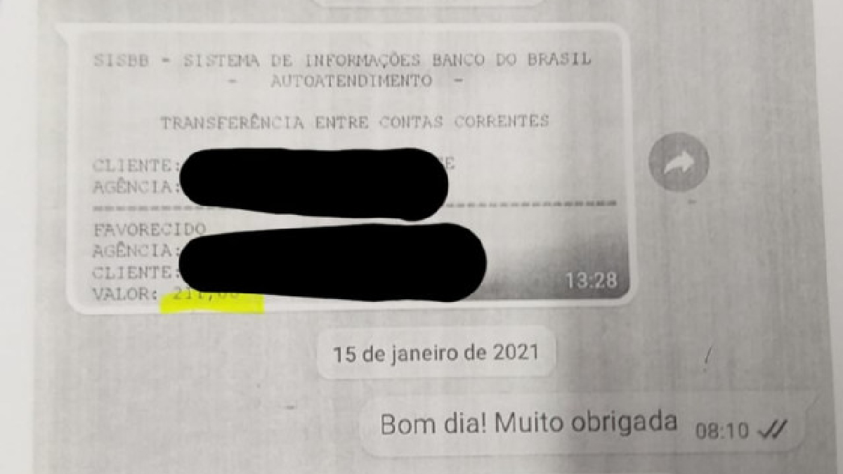 Polícia Civil indiciou por estelionato uma mulher suspeita de encomendar R$ 26 mil salgadinhos e enviar falsos comprovantes de pagamento
