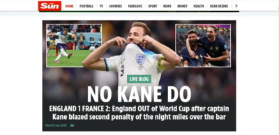 Não Kane, não’: Imprensa britânica lamenta pênalti perdido por craque da seleção