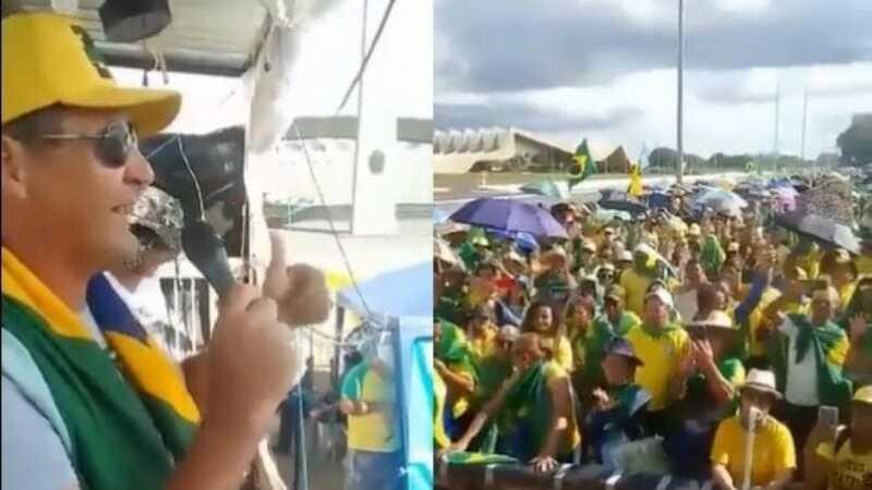 Milton Baldin "Essa bandeira pode até ser vermelha, mas com sangue", disse Milton Baldin PF prende bolsonarista que convocou atiradores contra Lula