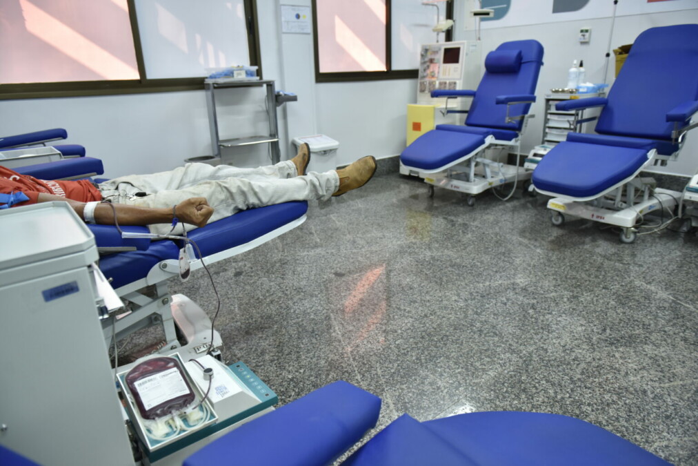 Hugol relata reservas críticas de sangue tipo A negativo (A-) e O negativo (O-)
