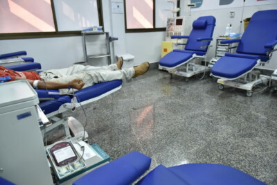 Hugol relata reservas críticas de sangue tipo A negativo (A-) e O negativo (O-)