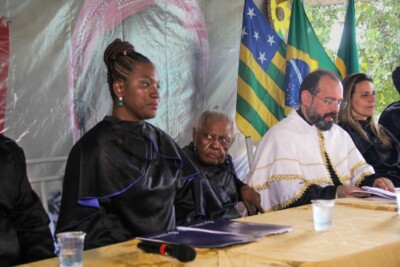 Matriarca é 9ª personalidade a ser homenageada, a primeira mulher negra UEG concede título de Doutora à líder quilombola Procópia dos Santos