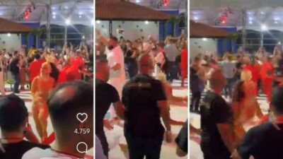 Artista levantou e voltou a sambar Viviane Araújo leva tombo durante comemoração do Dia Nacional do Samba; vídeo