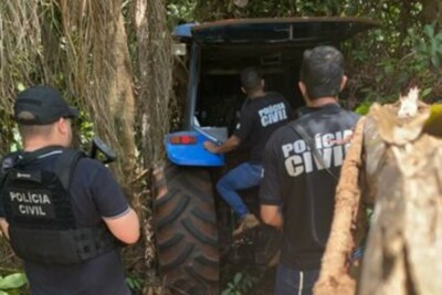 Polícia recupera, em Quirinópolis, trator roubado em Bom Jesus de Goiás