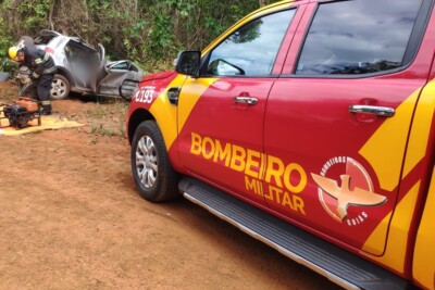 Homem de 59 anos morre em capotamento na BR-364, em Perolândia