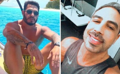 Preso por estelionato, o suposto investidor Matheus Rodrigues Azin (esquerda) teria aplicado um golpe também no educador físico e nutricionista Gustavo Pasqualotto (direita) (Foto: Reprodução0