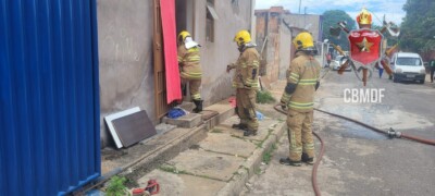 Homem cochila com cigarro aceso e causa princípio de incêndio no DF