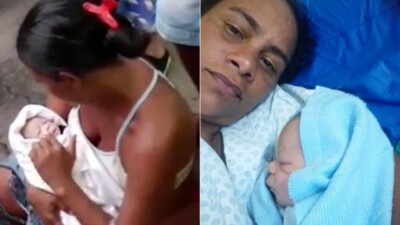 Direção do Hospital Rocha Faria se pronunciou Grávida é liberada e dá à luz em frente a hospital; criança bateu cabeça no chão