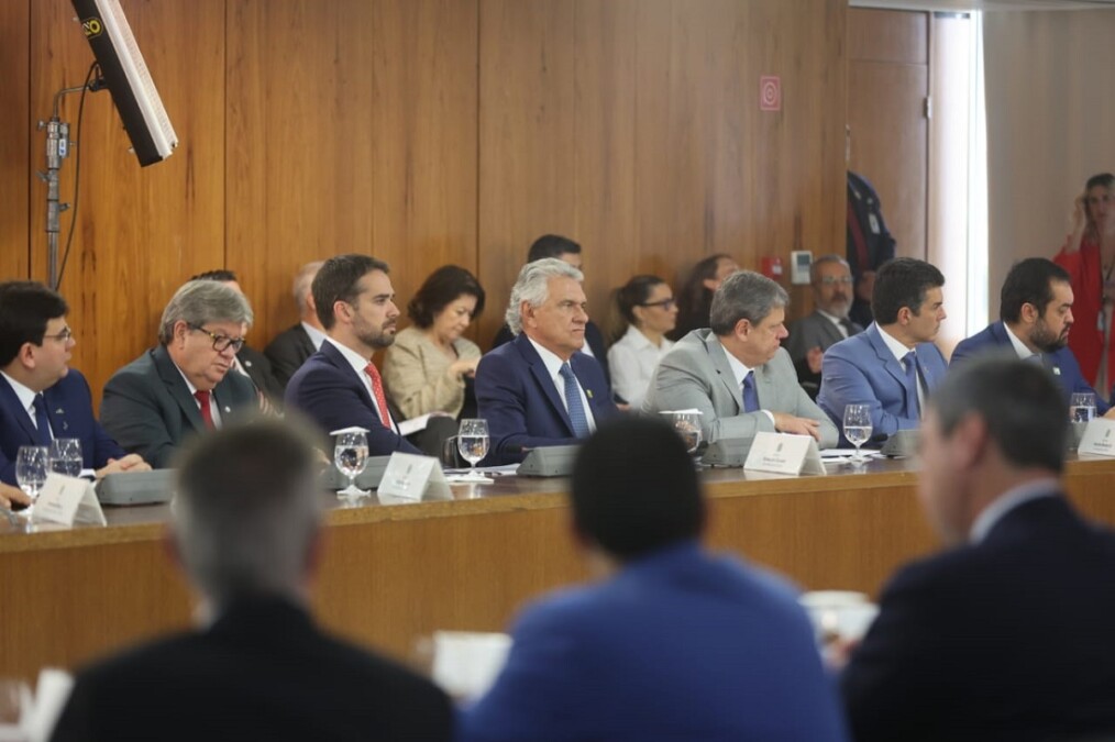Caiado em reunião com governadores em Brasília