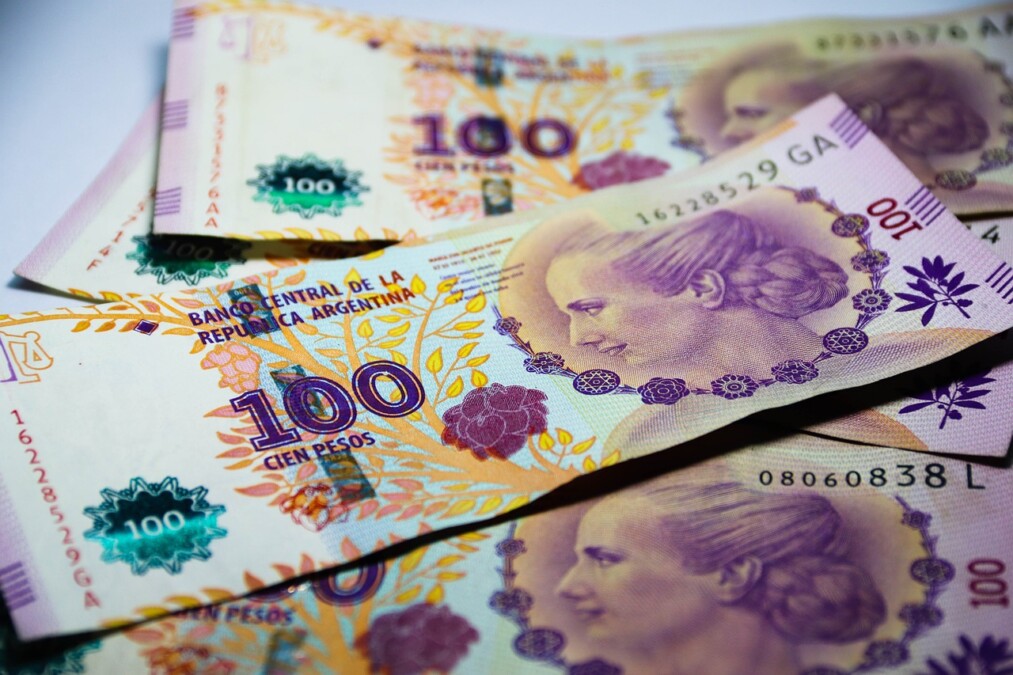 moeda dinheiro peso argentino