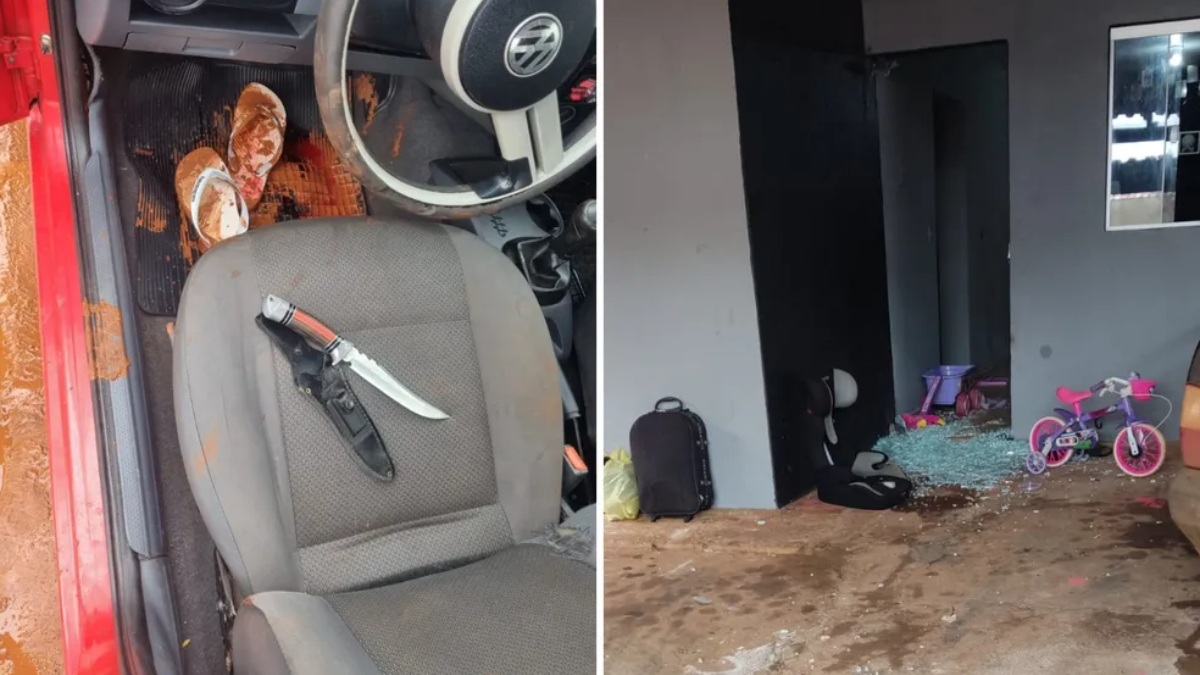 Homem teria quebrado uma porta da casa com um chute e agredido a sogra e o enteado