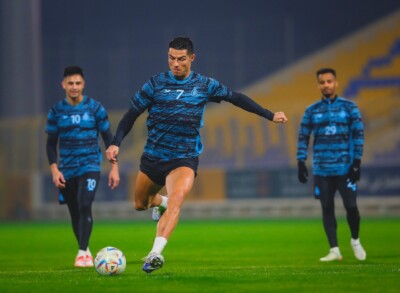 Cristiano Ronaldo treinando no Al Nassr