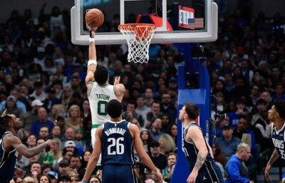 Jogo entre Celtics e Dallas Mavericks na NBA