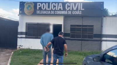 Homem é preso suspeito de abusar sexualmente da filha, em Corumbá de Goiás (foto/ Divulgação: Polícia Civil
