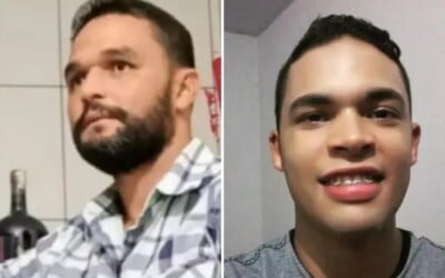 Professor Rafael Jesus Silva (à direita) foi morto a facadas (Fotos: redes sociais)