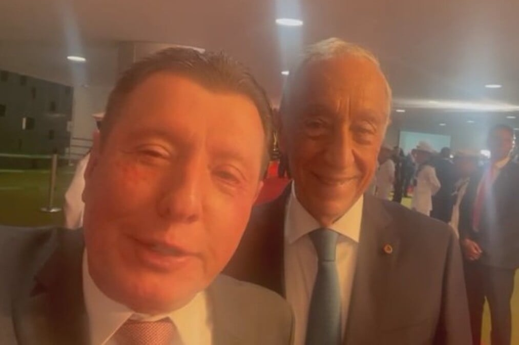 "Portugal adora o Brasil", disse Marcelo Rebelo de Sousa a José Nelto Deputado goiano recepciona presidente de Portugal na posse de Lula
