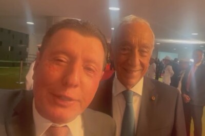 "Portugal adora o Brasil", disse Marcelo Rebelo de Sousa a José Nelto Deputado goiano recepciona presidente de Portugal na posse de Lula