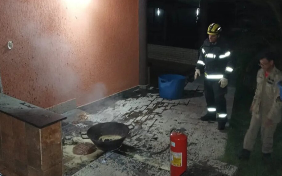 Homem teve 90% do corpo queimado com gordura quente (foto: Divulgação/ Corpo de Bombeiros)