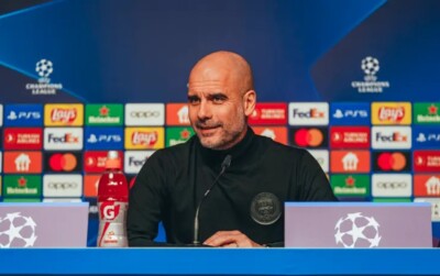 Guardiola em entrevista coletiva