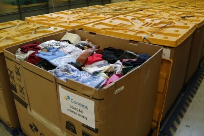 Desalojados no litoral paulista vão receber 20 toneladas de doações