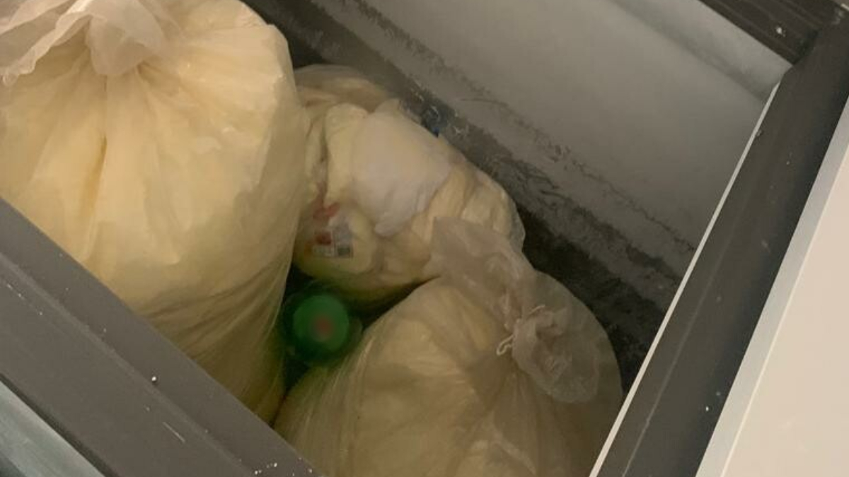 1.500 kg de produtos lácteos apreendidos foram inutilizados no aterro sanitário local