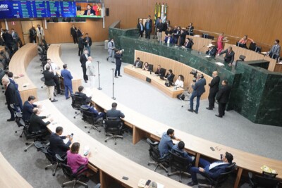 O plenário da Assembleia Legislativa de Goiás (Alego) fez um minuto de silêncio pela morte da ex-deputada federal Iris de Araújo Rezende Machado