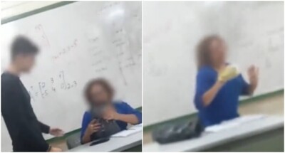 Caso ocorreu no Dia Internacional da Mulher Vídeo: Professora negra é “presenteada” com esponja de aço por aluno no DF