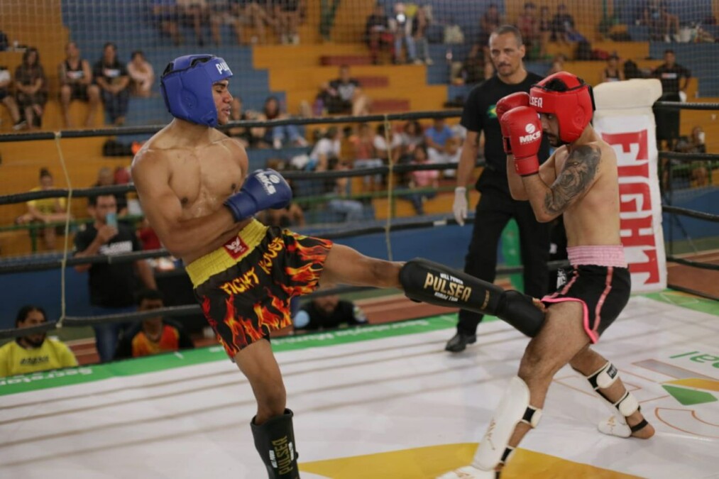 Luta do Campeonato Goiano de Kickboxing