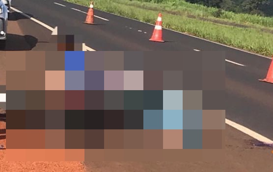 Uma ciclista, de 37 anos, morreu após ser atropelada por um caminhão na BR-060, em Acreúna, na região Sudoeste de Goiás. (Foto: reprodução)